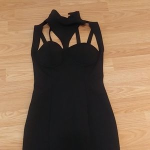 Asos- Black Bondage Dress